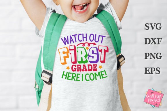 1st Grade Tshirt SVG: Back to School SVG for Custom Apparel Projects