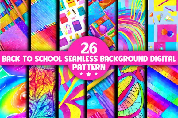26 Back to School Pattern Digital Paper: A Practical Resource for Designers and Educators
