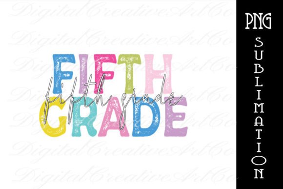 Back to School Fifth Grade Teacher PNG