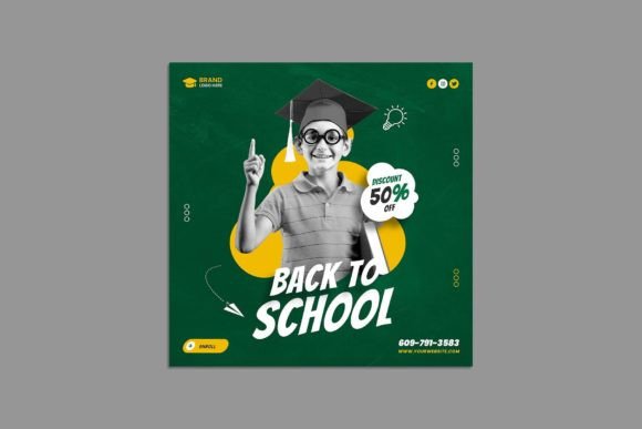 Back to School Instagram Post Template