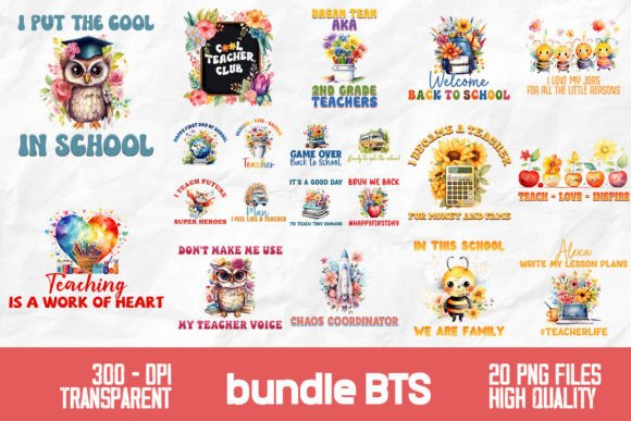 Back to School Retro Flower Bundle: A Practical Design Resource for Educators and Creative Professionals