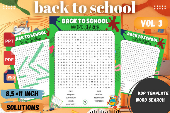 BACK to SCHOOL WORD SEARCH - VOL 4