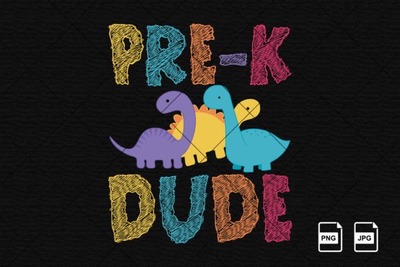 Pre-k Dude Back to School Dinosaur Shirt