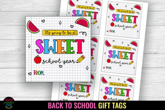 Sweet School Year I Back to School Tags